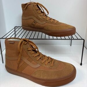 Men’s Vans Crockett High Top Brown Gum Shoes Sz 13